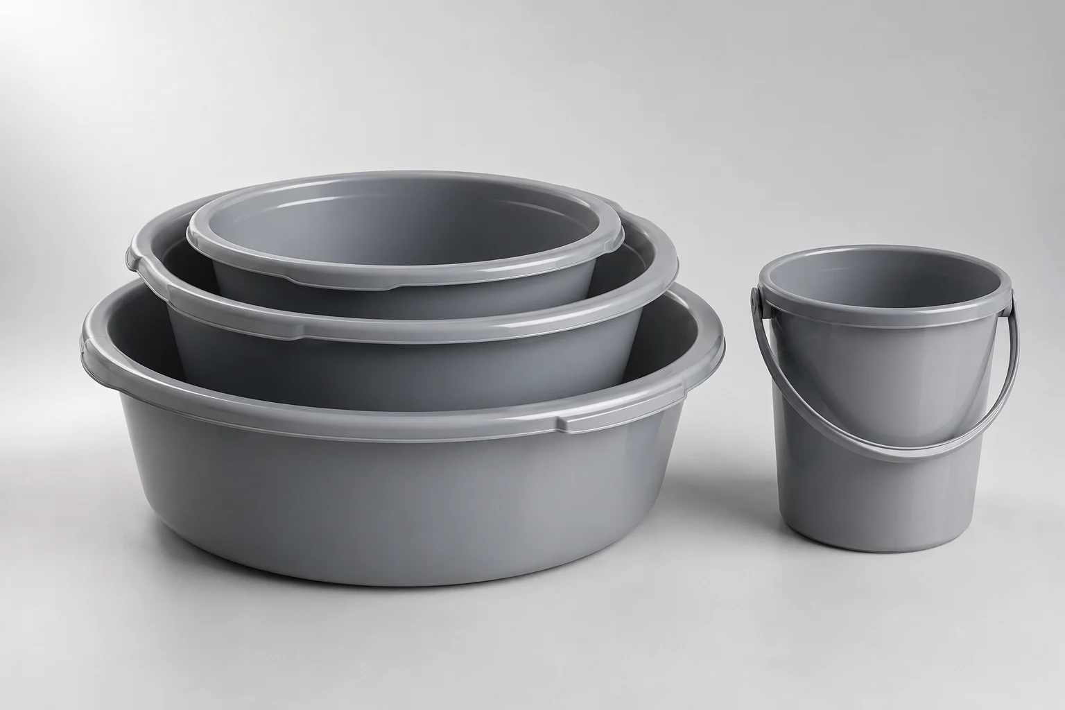 Household basins and buckets